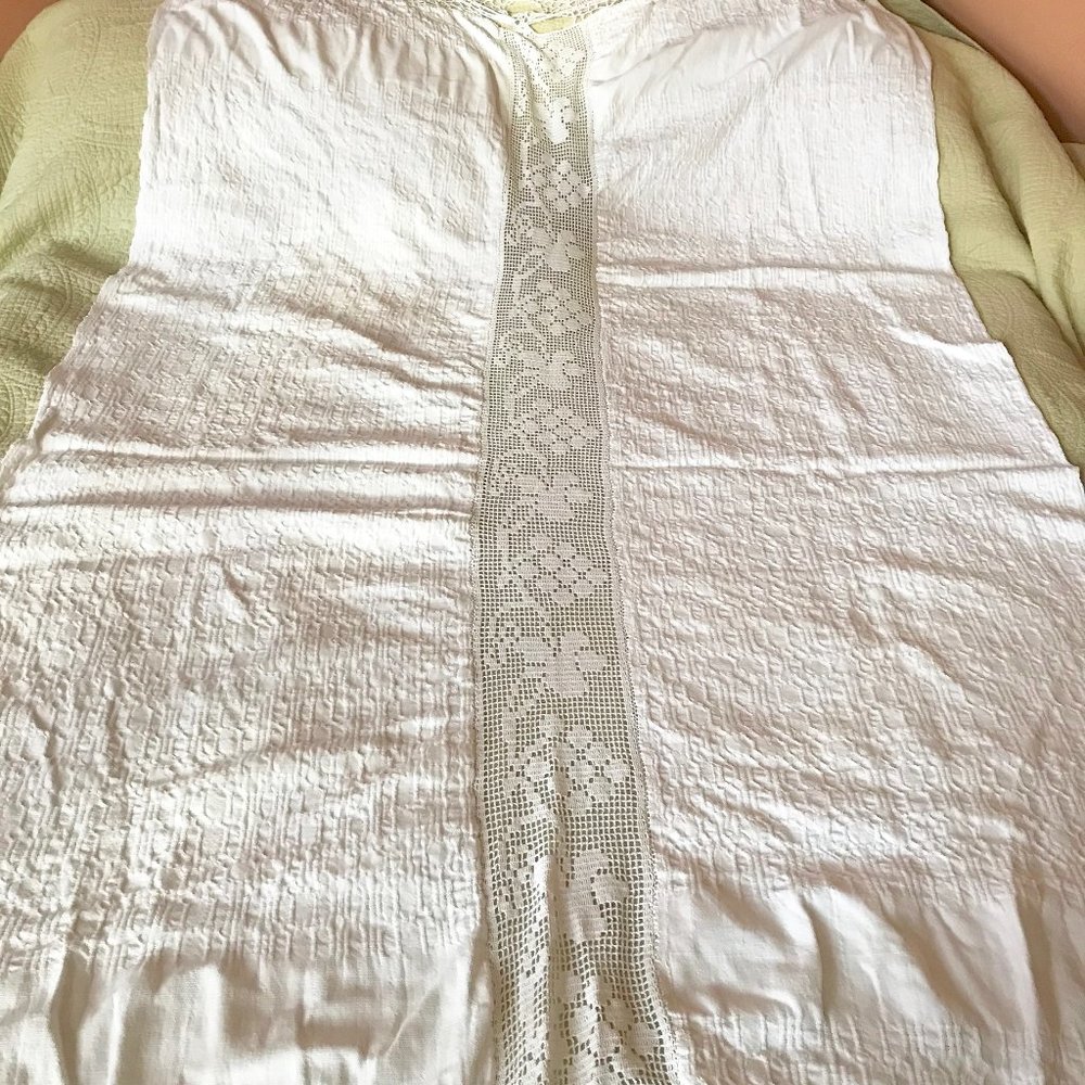 Vintage Hand Woven Transylvania Romania Single Bed Cover Bedspread Coverlet